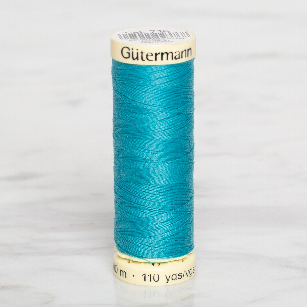 Gütermann TURKUAZ 100 METRE DİKİŞ İPLİĞİ - 715